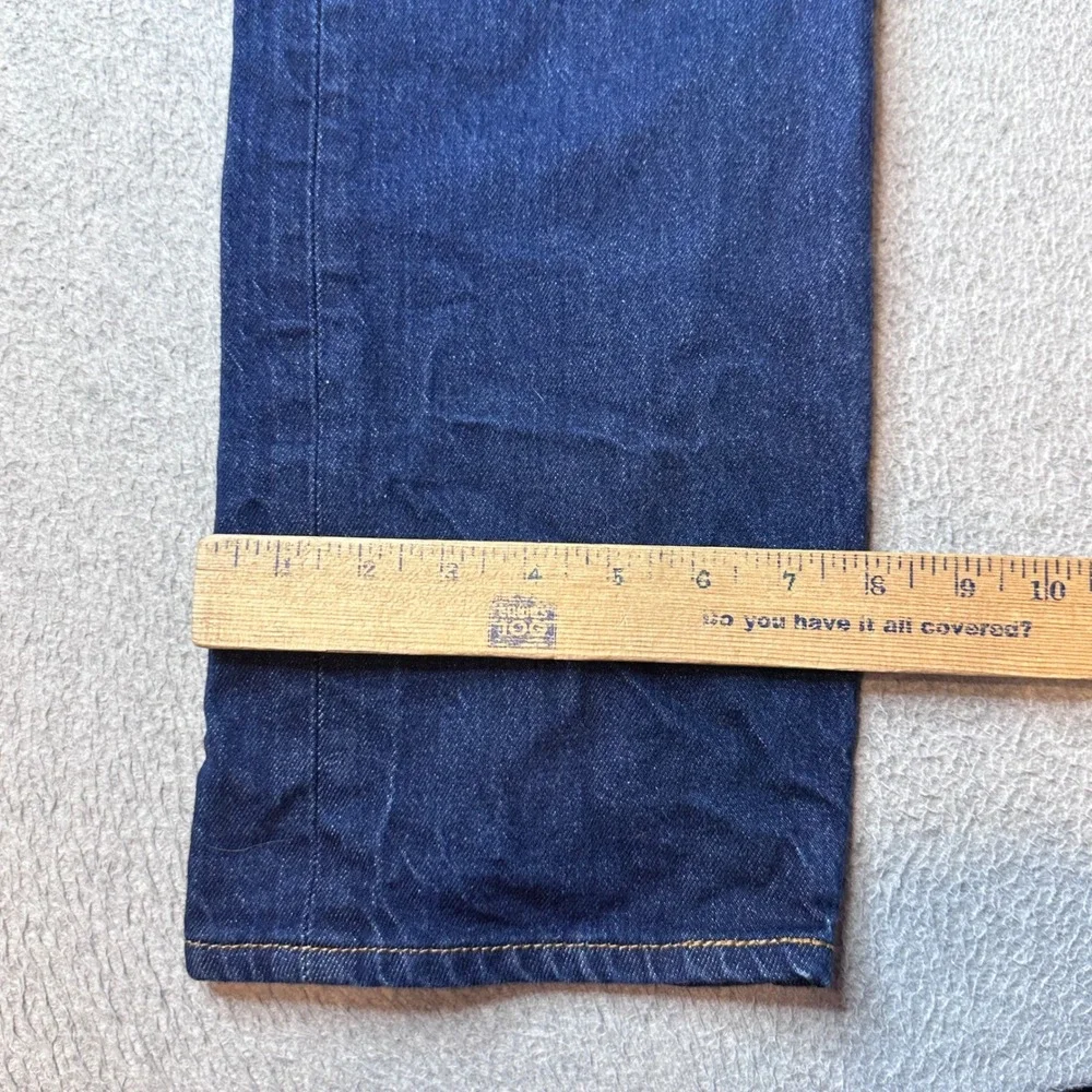 Levi's 501 Jeans Mens 36x29 (36x27) Blue Waterless Straight Leg Button Fly Denim